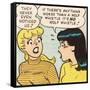 Archie Comics Retro: Betty and Veronica Comic Panel; Wolf Whistle (Aged)-null-Framed Stretched Canvas