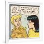 Archie Comics Retro: Betty and Veronica Comic Panel; Wolf Whistle (Aged)-null-Framed Art Print