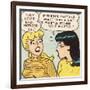 Archie Comics Retro: Betty and Veronica Comic Panel; Wolf Whistle (Aged)-null-Framed Art Print