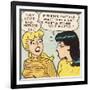 Archie Comics Retro: Betty and Veronica Comic Panel; Wolf Whistle (Aged)-null-Framed Art Print