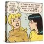Archie Comics Retro: Betty and Veronica Comic Panel; Wolf Whistle (Aged)-null-Stretched Canvas