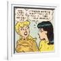 Archie Comics Retro: Betty and Veronica Comic Panel; Wolf Whistle (Aged)-null-Framed Art Print