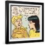 Archie Comics Retro: Betty and Veronica Comic Panel; Wolf Whistle (Aged)-null-Framed Art Print