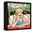 Archie Comics Retro: Betty Comic Panel; Best Dream (Aged)-null-Framed Stretched Canvas