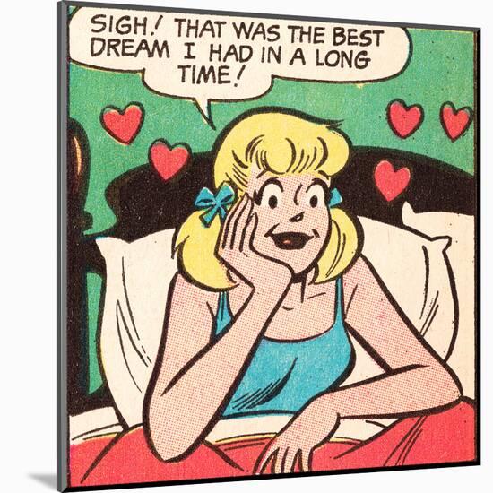 Archie Comics Retro: Betty Comic Panel; Best Dream (Aged)-null-Mounted Poster