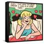 Archie Comics Retro: Betty Comic Panel; Best Dream (Aged)-null-Framed Stretched Canvas