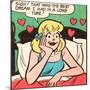 Archie Comics Retro: Betty Comic Panel; Best Dream (Aged)-null-Mounted Poster