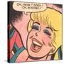 Archie Comics Retro: Betty Comic Panel; Ecstasy! (Aged)-null-Stretched Canvas