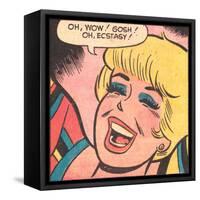 Archie Comics Retro: Betty Comic Panel; Ecstasy! (Aged)-null-Framed Stretched Canvas