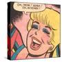 Archie Comics Retro: Betty Comic Panel; Ecstasy! (Aged)-null-Stretched Canvas