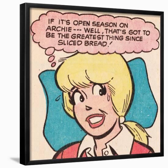 Archie Comics Retro: Betty Comic Panel; Greatest Thing Since Sliced Bread (Aged)-null-Framed Poster