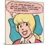 Archie Comics Retro: Betty Comic Panel; Greatest Thing Since Sliced Bread (Aged)-null-Mounted Poster