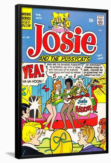 Archie Comics Retro: Josie and The Pussycats Comic Book Cover No.46 (Aged)-Dan DeCarlo-Framed Poster