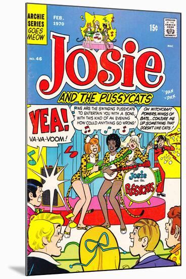Archie Comics Retro: Josie and The Pussycats Comic Book Cover No.46 (Aged)-Dan DeCarlo-Mounted Poster