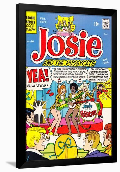 Archie Comics Retro: Josie and The Pussycats Comic Book Cover No.46 (Aged)-Dan DeCarlo-Framed Poster