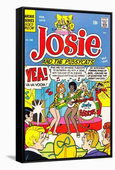 Archie Comics Retro: Josie and The Pussycats Comic Book Cover No.46 (Aged)-Dan DeCarlo-Framed Stretched Canvas