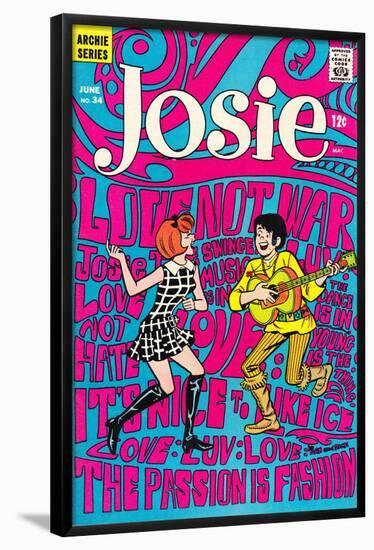 Archie Comics Retro: Josie Comic Book Cover No.34 (Aged)-Dan DeCarlo-Framed Poster