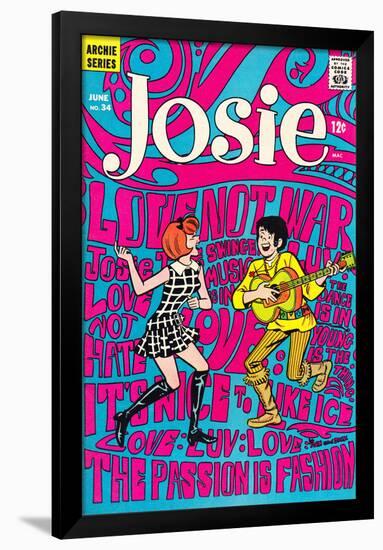 Archie Comics Retro: Josie Comic Book Cover No.34 (Aged)-Dan DeCarlo-Framed Poster