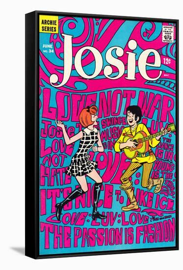 Archie Comics Retro: Josie Comic Book Cover No.34 (Aged)-Dan DeCarlo-Framed Stretched Canvas