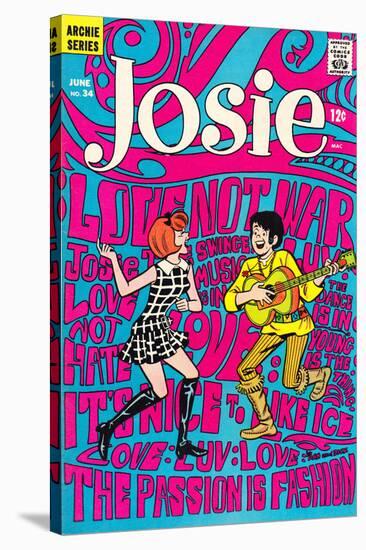 Archie Comics Retro: Josie Comic Book Cover No.34 (Aged)-Dan DeCarlo-Stretched Canvas