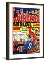 Archie Comics Retro: Jughead Annual Comic Book Cover No.1 (Aged)-null-Framed Art Print