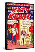 Archie Comics Retro: Katy Keene Comic Book Cover No.22 (Aged)-Bill Woggon-Framed Stretched Canvas