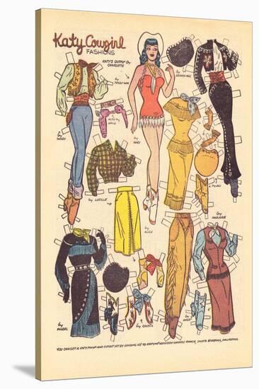 Archie Comics Retro: Katy Keene Cowgirl Fashions (Aged)-Bill Woggon-Stretched Canvas