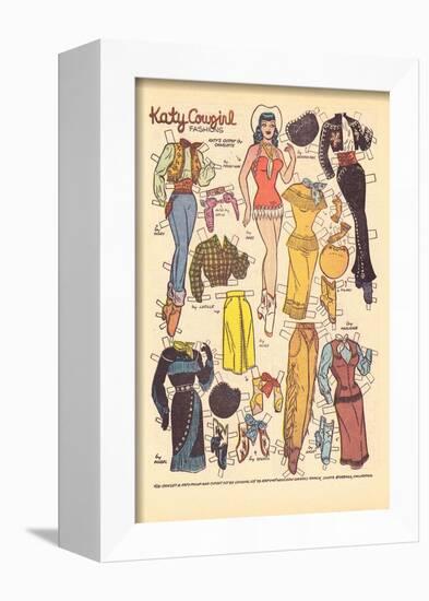 Archie Comics Retro: Katy Keene Cowgirl Fashions (Aged)-Bill Woggon-Framed Art Print