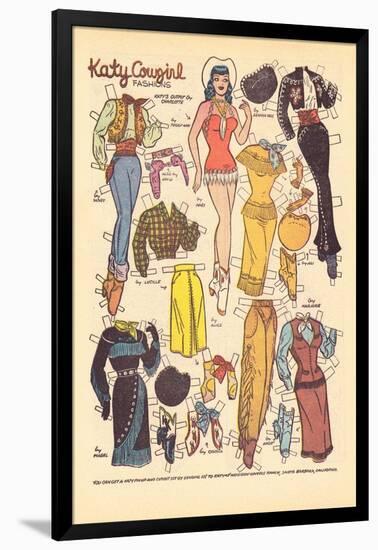 Archie Comics Retro: Katy Keene Cowgirl Fashions (Aged)-Bill Woggon-Framed Art Print