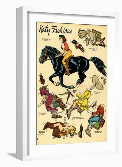 Archie Comics Retro: Katy Keene Cowgirl Fashions (Aged)-Bill Woggon-Framed Art Print