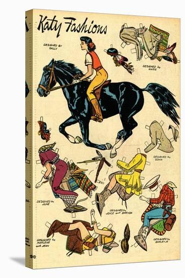 Archie Comics Retro: Katy Keene Cowgirl Fashions (Aged)-Bill Woggon-Stretched Canvas