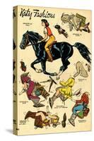 Archie Comics Retro: Katy Keene Cowgirl Fashions (Aged)-Bill Woggon-Stretched Canvas