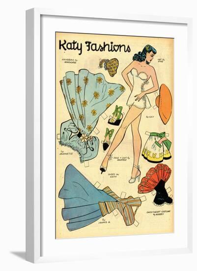 Archie Comics Retro: Katy Keene Fashions (Aged)-Bill Woggon-Framed Art Print