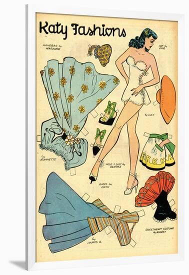 Archie Comics Retro: Katy Keene Fashions (Aged)-Bill Woggon-Framed Art Print