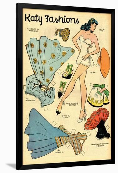 Archie Comics Retro: Katy Keene Fashions (Aged)-Bill Woggon-Framed Art Print