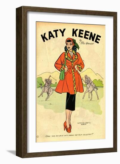 Archie Comics Retro: Katy Keene Pin-Up (Aged)-Bill Woggon-Framed Art Print