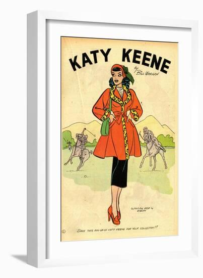 Archie Comics Retro: Katy Keene Pin-Up (Aged)-Bill Woggon-Framed Art Print