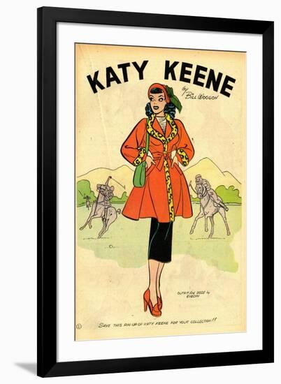 Archie Comics Retro: Katy Keene Pin-Up (Aged)-Bill Woggon-Framed Art Print