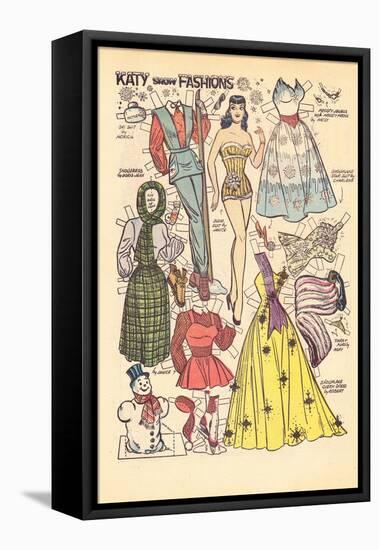 Archie Comics Retro: Katy Keene Snow Fashions (Aged)-Bill Woggon-Framed Stretched Canvas