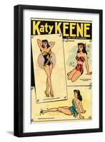 Archie Comics Retro: Katy Keene The Pin-Up Queen (Aged)-Bill Woggon-Framed Art Print