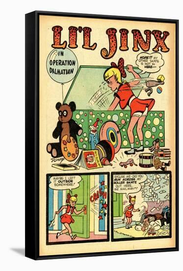 Archie Comics Retro: Li'l Jinx Comic Book Page Operation Dalmatian (Aged)-Joe Edwards-Framed Stretched Canvas