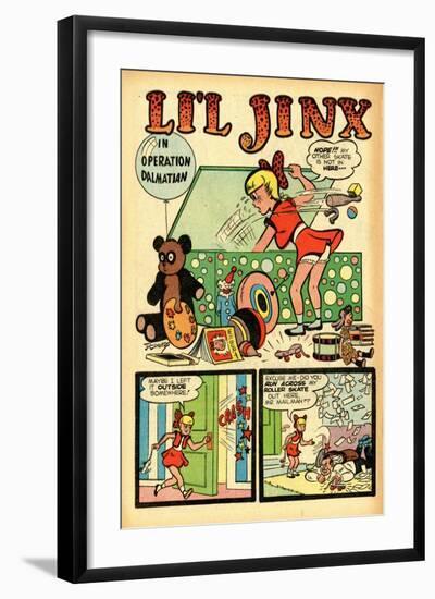 Archie Comics Retro: Li'l Jinx Comic Book Page Operation Dalmatian (Aged)-Joe Edwards-Framed Art Print