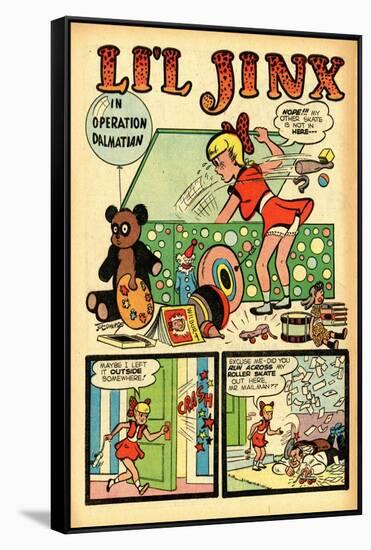 Archie Comics Retro: Li'l Jinx Comic Book Page Operation Dalmatian (Aged)-Joe Edwards-Framed Stretched Canvas