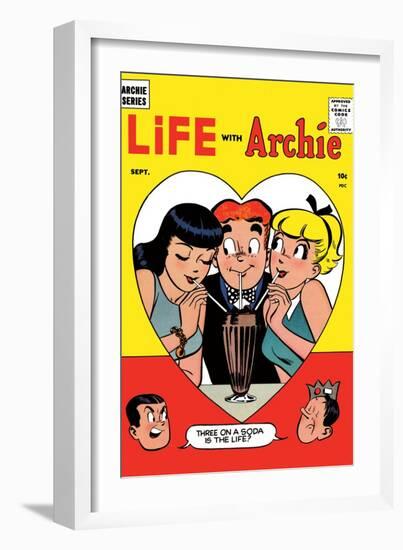 Archie Comics Retro: Life with Archie Comic Book Cover No.2 (Aged)-Harry Lucey-Framed Art Print