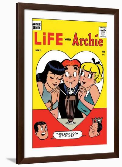 Archie Comics Retro: Life with Archie Comic Book Cover No.2 (Aged)-Harry Lucey-Framed Art Print