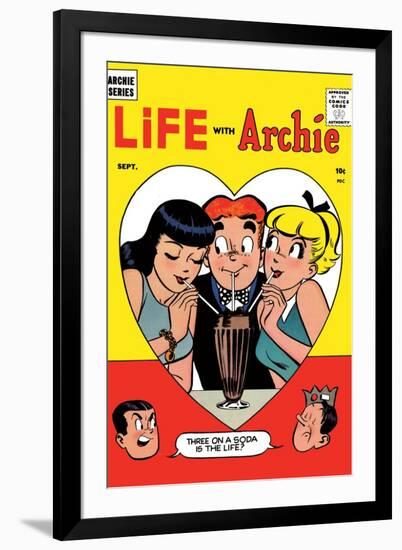 Archie Comics Retro: Life with Archie Comic Book Cover No.2 (Aged)-Harry Lucey-Framed Art Print