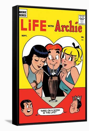 Archie Comics Retro: Life with Archie Comic Book Cover No.2 (Aged)-Harry Lucey-Framed Stretched Canvas