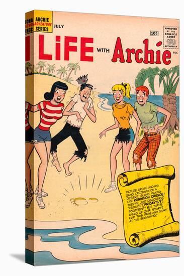 Archie Comics Retro: Life With Archie Comic Book Cover No.3 (Aged)-null-Stretched Canvas