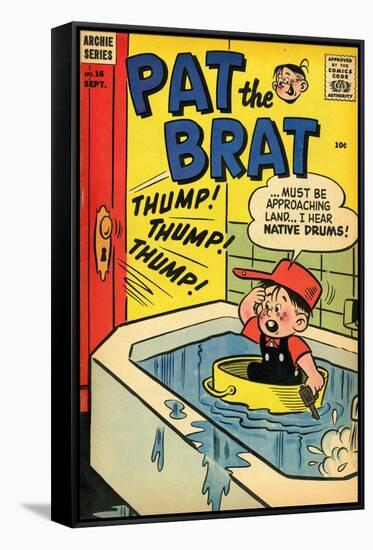 Archie Comics Retro: Pat the Brat Comic Book Cover No.16 (Aged)-null-Framed Stretched Canvas