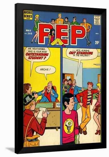 Archie Comics Retro: Pep Comic Book Cover No.265 (Aged)-null-Framed Poster